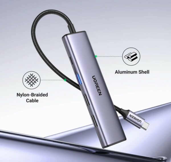 ugreen 15495 5 in 1 usb c hub (100w pd, 4k@30hz hdmi)
