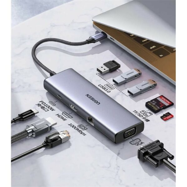 ugreen 15600 9 in 1 usb c multifunctional docking station