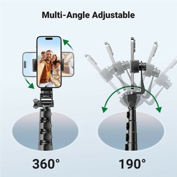 ugreen 15609 selfie stick tripod with bluetooth remote