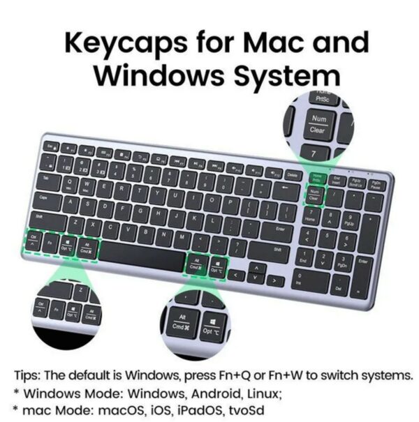 ugreen 15258 wireless ultra slim keyboard