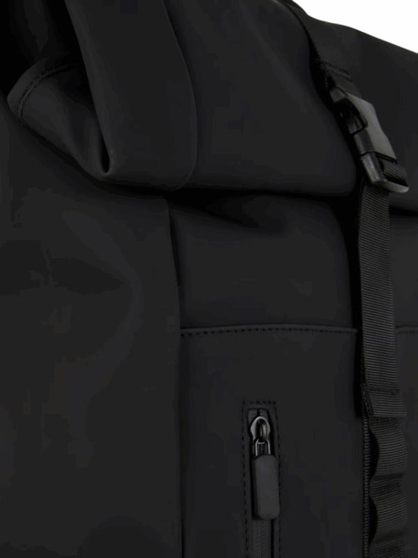 roll top backpack (black)