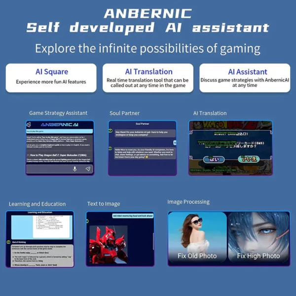 anbernic rg slide handheld game console