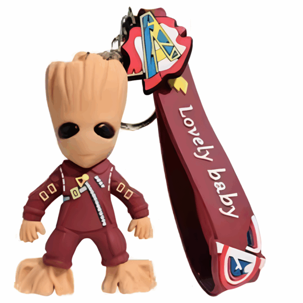marvel guardians of the galaxy keychain (baby groot & rocket raccoon)