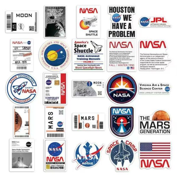 nasa space explorer pack of 50 stickers