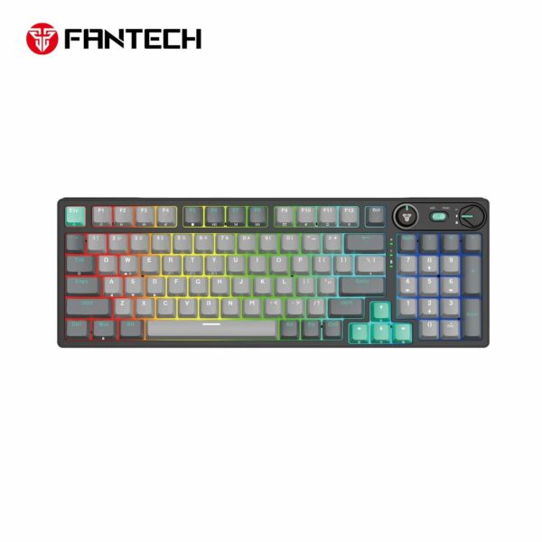 fantech mk914 atom pro96 tri mode mechanical gaming keyboard – stellar edition (blue switch)