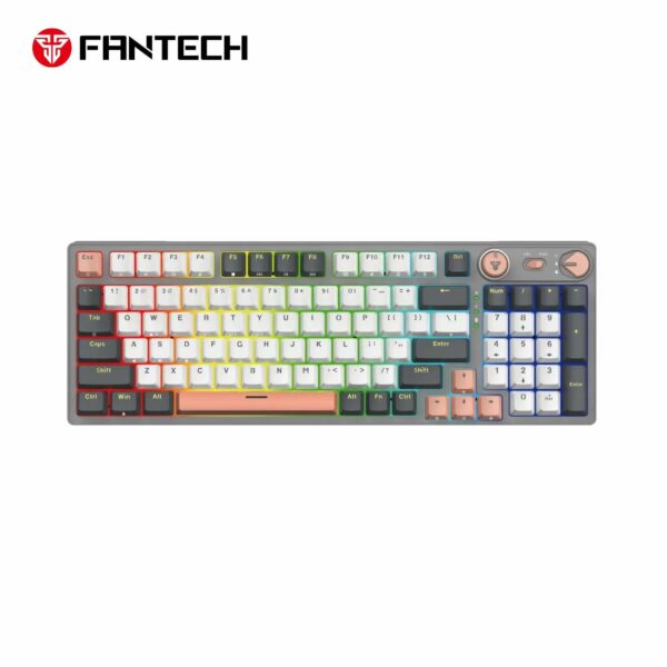 fantech mk914 atom pro96 tri mode mechanical gaming keyboard – stellar edition saturn (red switch)