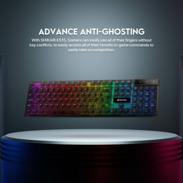 fantech k515 shikari wired membrane gaming keyboard