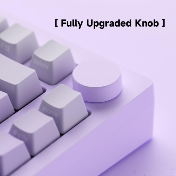 monsgeek m3w purple cream yellow pro mechanical keyboard