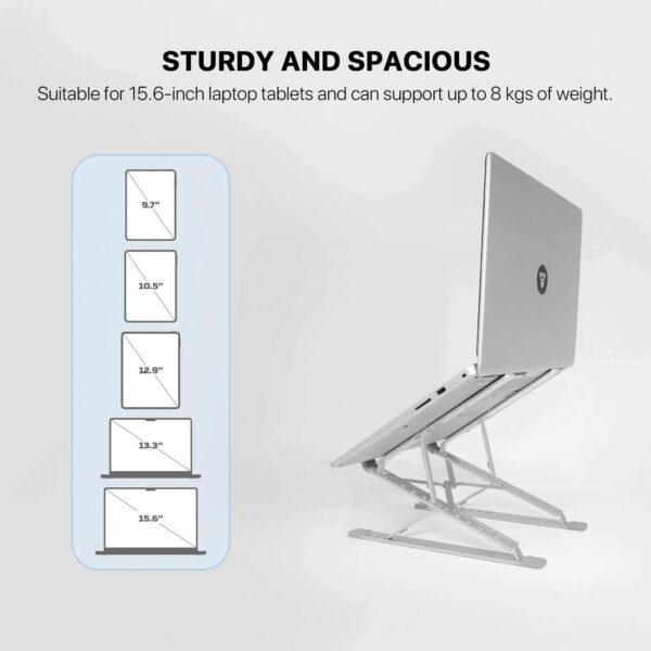 fantech ns12 notebook stand — silver