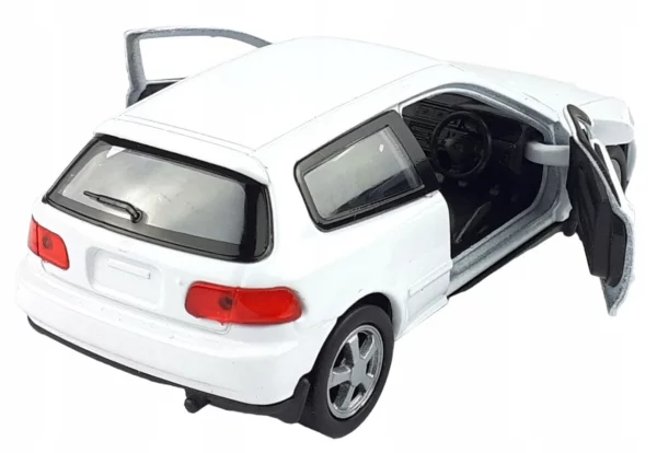 welly 1992 honda civic diecast model (white, metal)