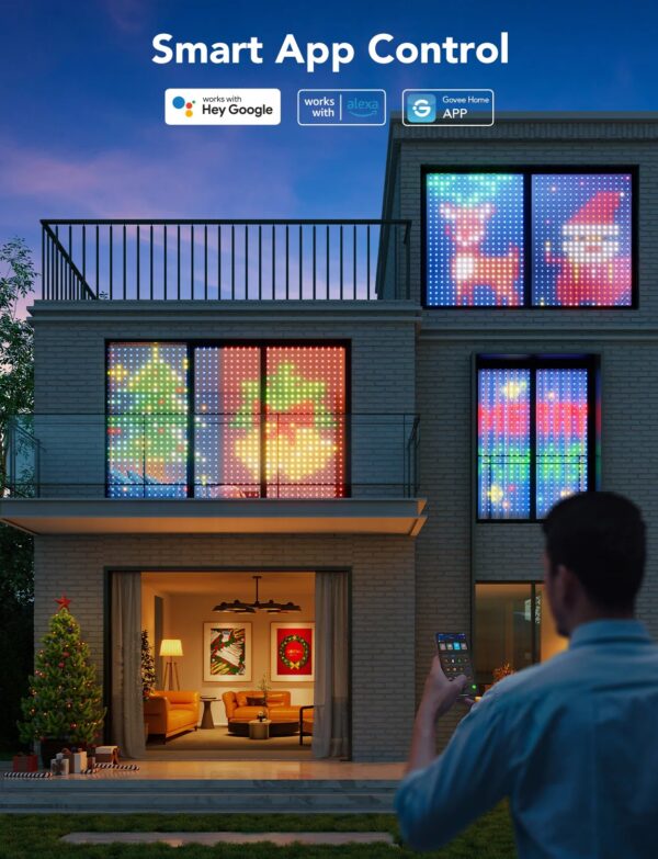 govee smart rgbic curtain lights (model h70b1)