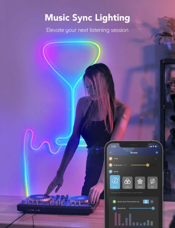 govee neon led strip light 5m (h61a2)