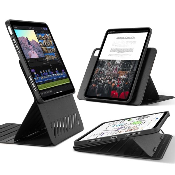 esr shift magnetic case for ipad air 11″ (2025/2024) & air 10.9″ (5th/4th gen) – black