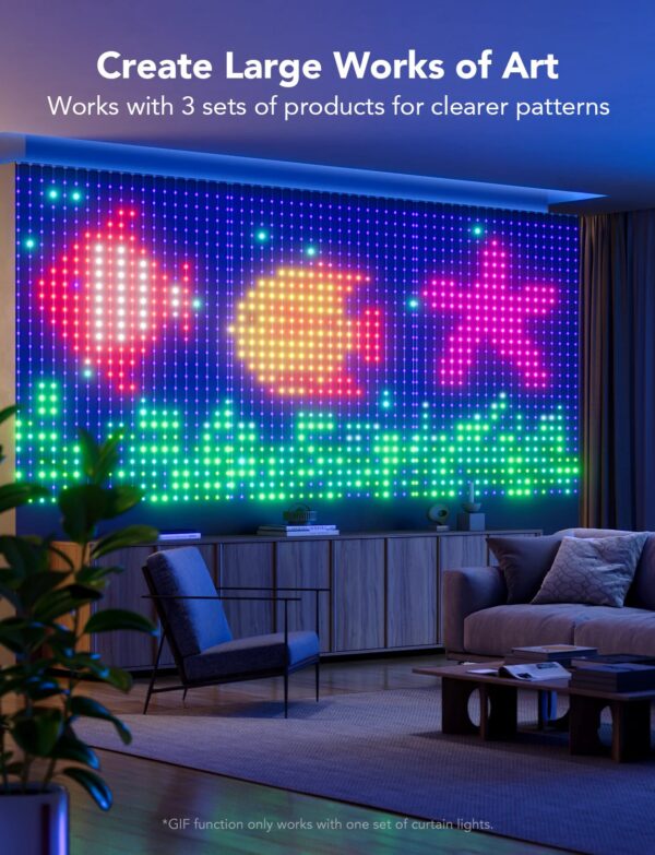 govee smart rgbic curtain lights (model h70b1)