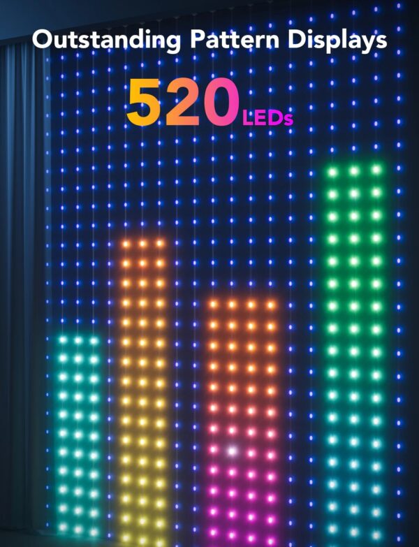 govee smart rgbic curtain lights (model h70b1)