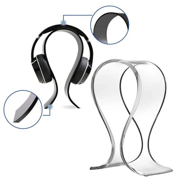 acrylic headphone display stand