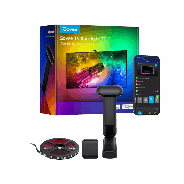 govee envisual tv backlight t2 with dual cameras (75" 85") (h605c)