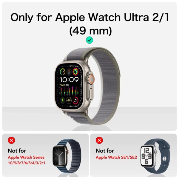 esr armorite protection set for apple watch ultra (49 mm) – titanium