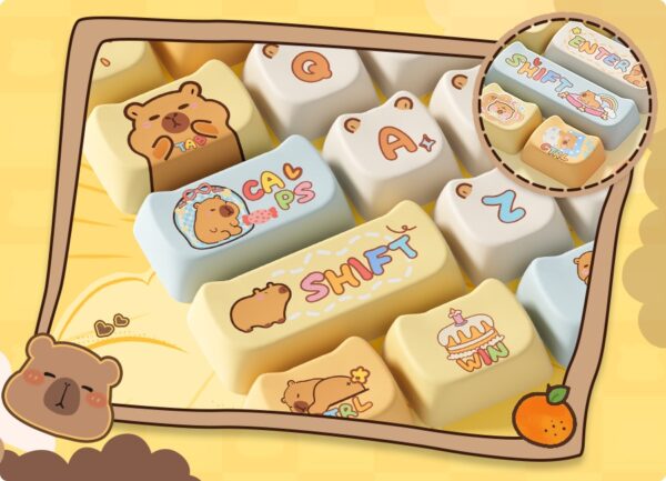 akko capybara full keycap set