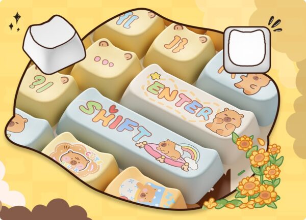 akko capybara full keycap set