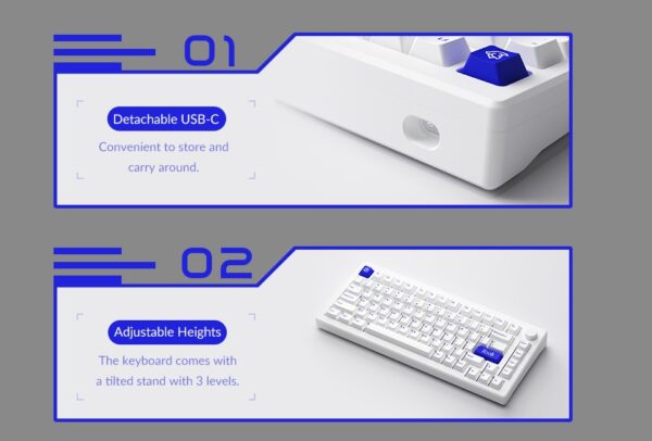 akko mod007b pc blue on white (v3 piano pro) mechanical keyboard