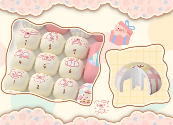 akko piggy party keycap set