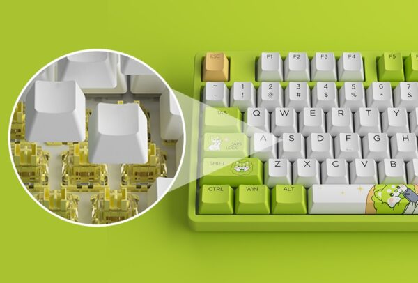 akko 5108b plus cabbage dog – v3 pro cream yellow