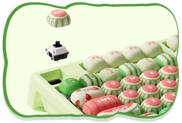 akko x monsgeek mg108b watermelon – v3 pro piano