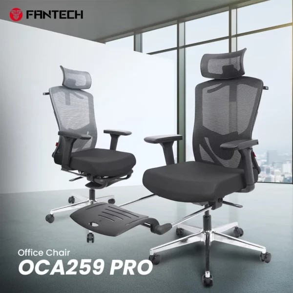 fantech oca259s office chair — black