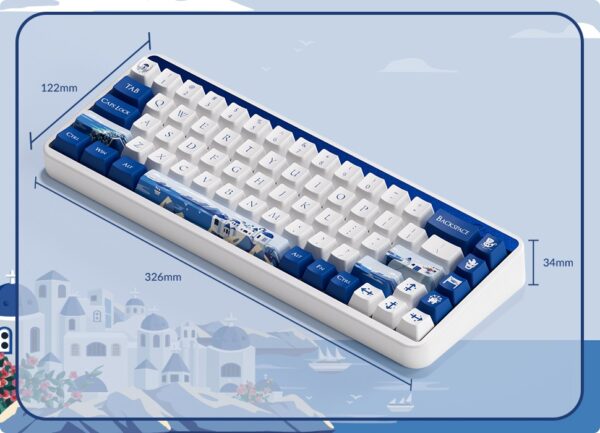 akko 5098b wasteland survival (v3 piano pro) mechanical keyboard (copy)
