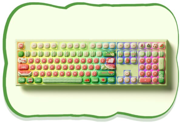 akko x monsgeek mg108b watermelon – v3 pro piano