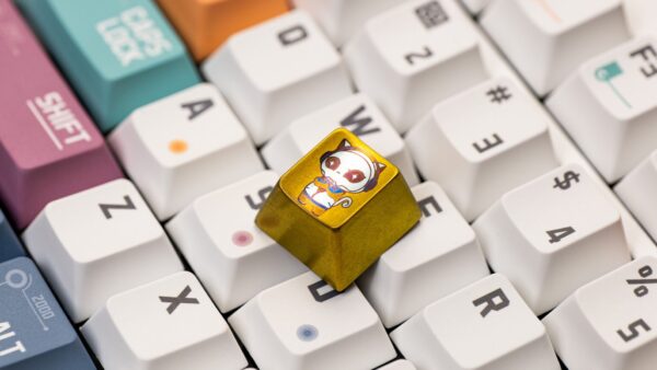 akko 8th anniversary titanium artisan keycap (cherry profile, 1 pc)
