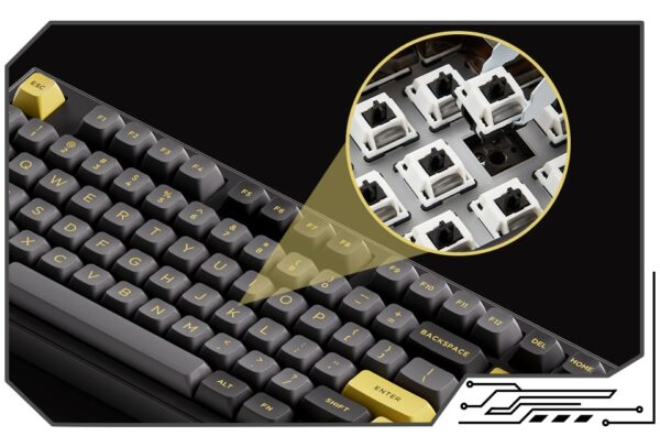 akko 5098b black & gold (v3 piano pro) mechanical keyboard