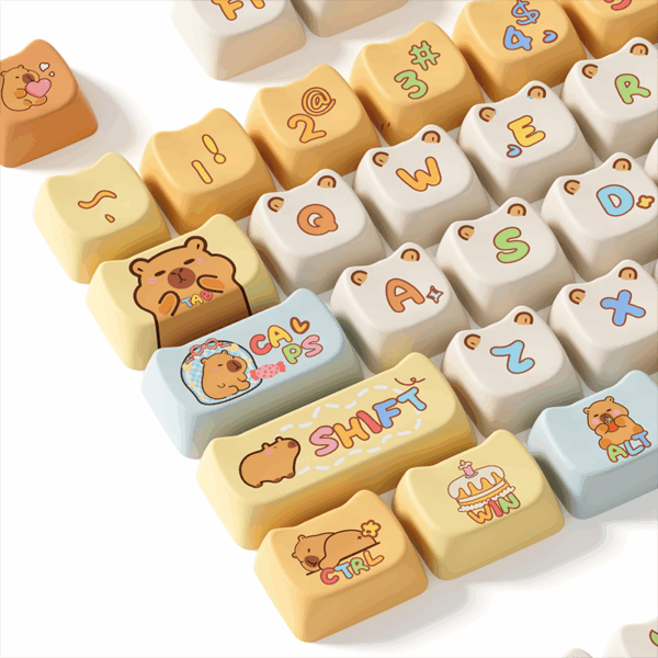 akko capybara full keycap set