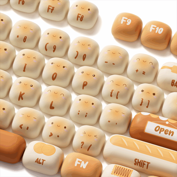 akko bun wonderland full keycap set