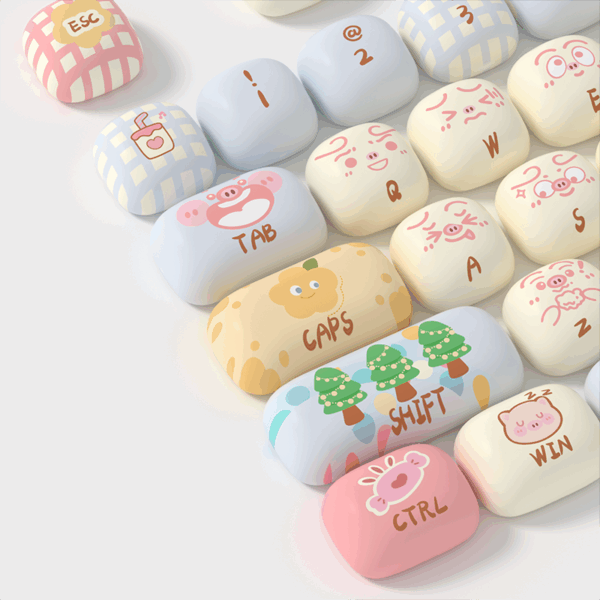 akko piggy party keycap set
