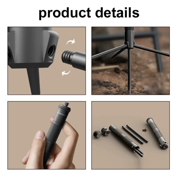lightweight aluminum alloy light holder tripod stand