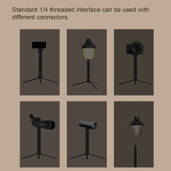 lightweight aluminum alloy light holder tripod stand