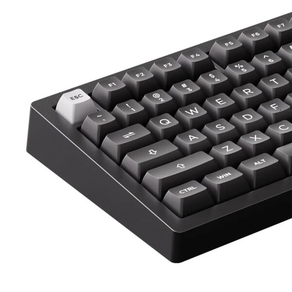 monsgeek m1 v5 via white on black mechanical keyboard