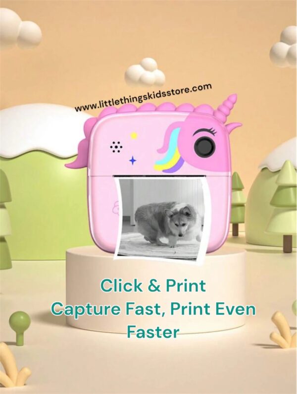 click & print kids instant print camera (2.4" screen, 1080p, thermal printing)