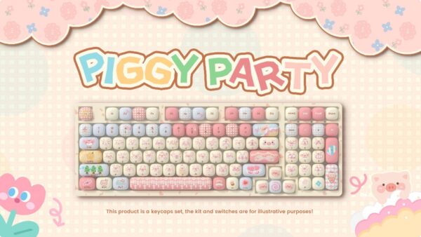 akko piggy party keycap set
