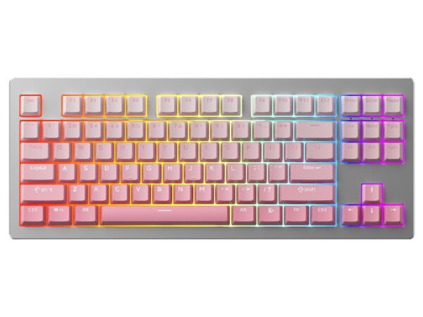 monsgeek m3w silver ice cream pink mechanical keyboard