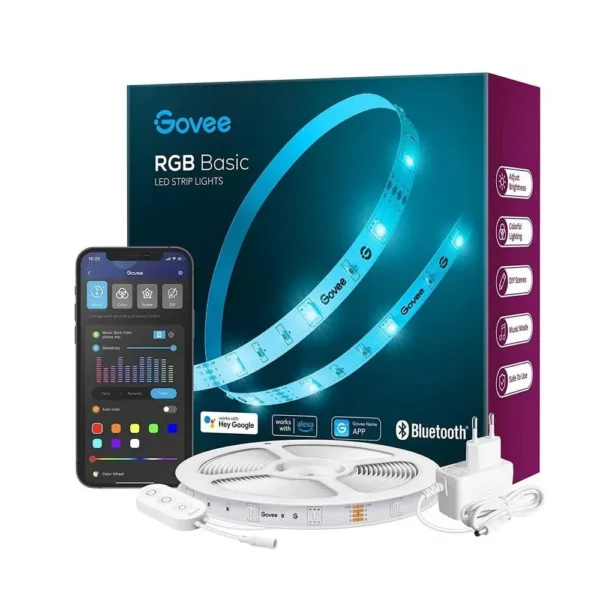 govee rgb led strip lights 5m (h615a