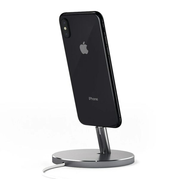 satechi aluminum mobile lightning dock – space gray