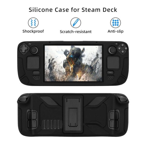pgtech silicon case with kickstand for steam deck