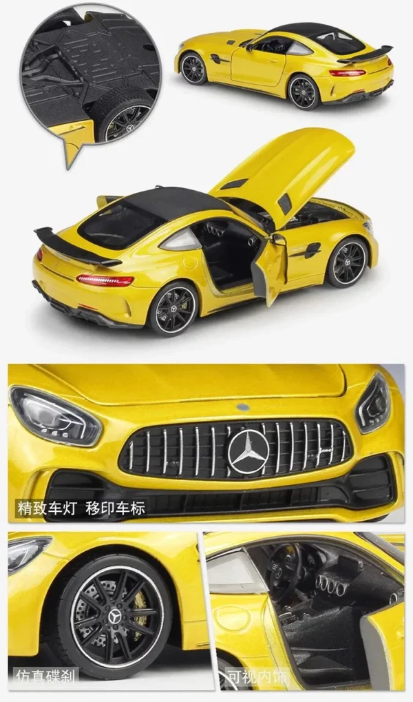 welly mercedes amg gt r diecast model