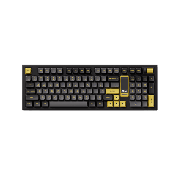 akko 5098b black & gold (v3 piano pro) mechanical keyboard