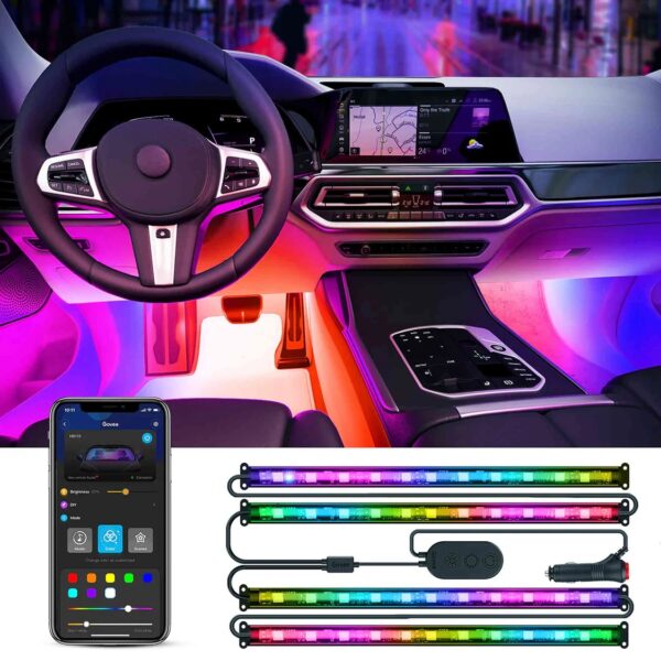 govee rgbic interior car lights (without remote control) (h7090 / h70900d2)