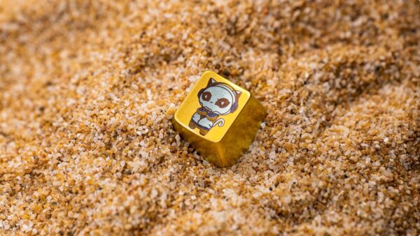 akko 8th anniversary titanium artisan keycap (cherry profile, 1 pc)