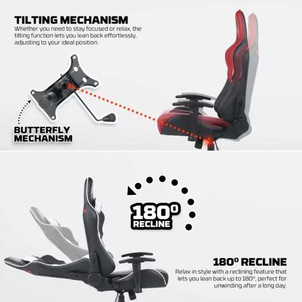 fantech gc194 gaming chair — black